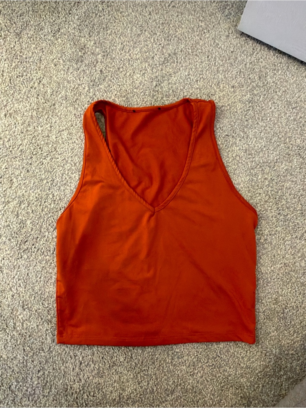 Women's V-Neck Tank Top in Burnt Orange